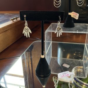 Sterling Silver Hamsa Earrings