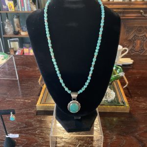 Sterling Silver Kingman Turquoise Pendant