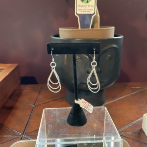 Sterling Silver Shepherd Hook Dangle Earrings