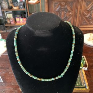 Navajo Turquoise Bead Heishi Necklace