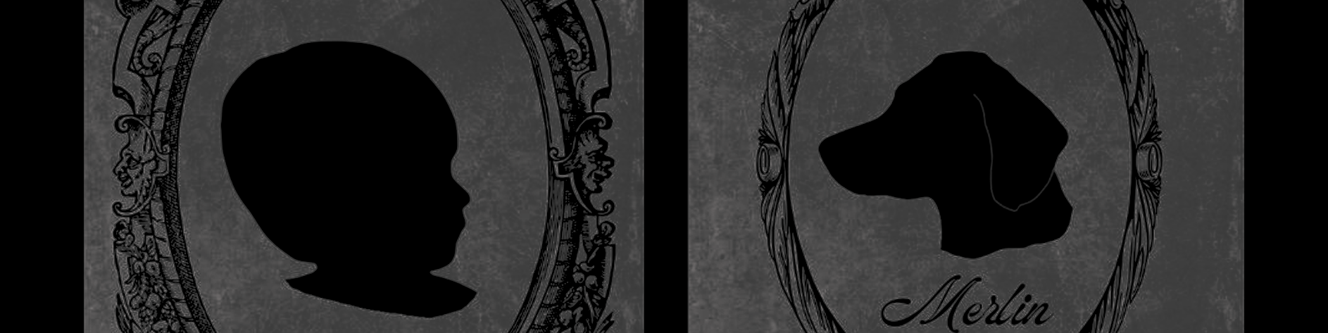 Custom Victorian-inspired Silhouette Portraits